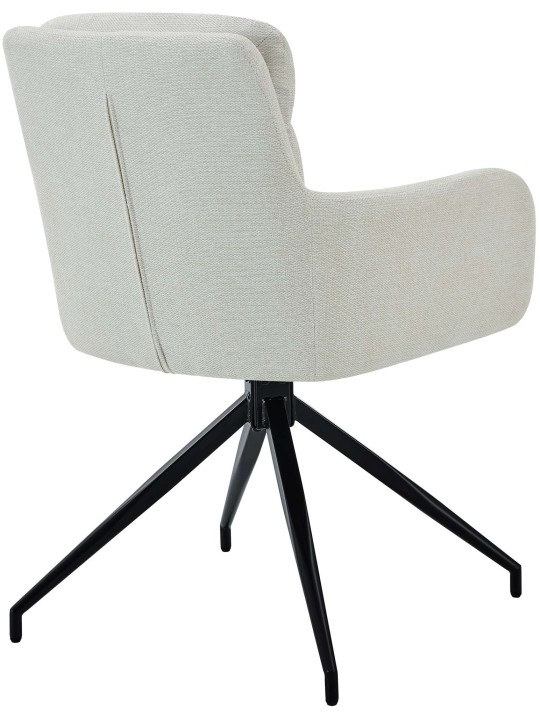 Spisestuestol Somers stof, creme
