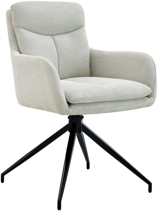 Spisestuestol Somers stof, creme