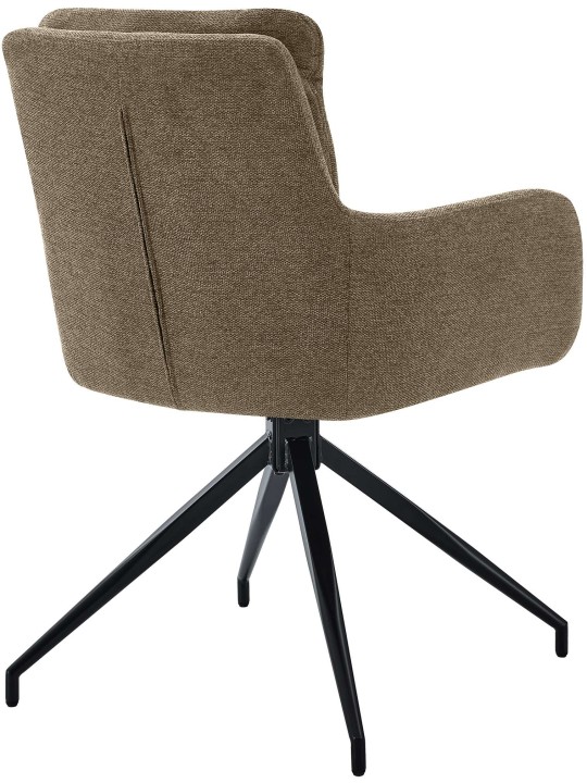 Spisestuestol Somers stof, brun