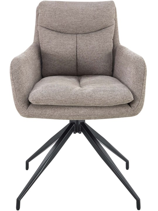 Sæt med 2 spisestuestole Somers stof, taupe