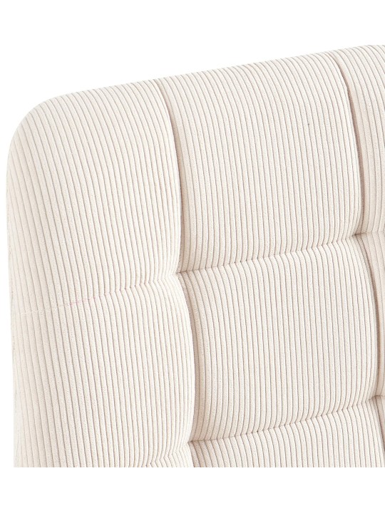 Sæt med 2 spisestuestole Tilde Cord, creme