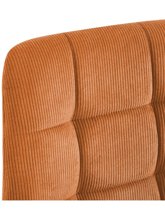 Sæt med 4 spisestuestole Tilde Cord, orange