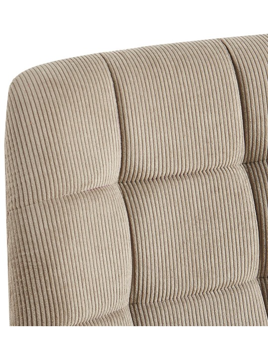 Sæt med 4 spisestuestole Tilde Cord, taupe