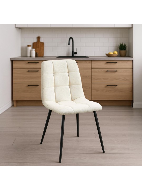 Spisestuestol Tilde stof, creme Spisestuestol Tilde stof, creme