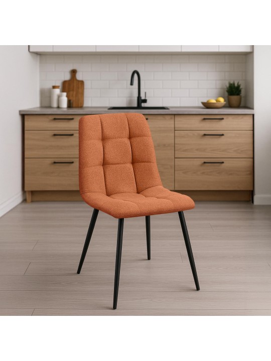 Spisestuestol Tilde stof, orange