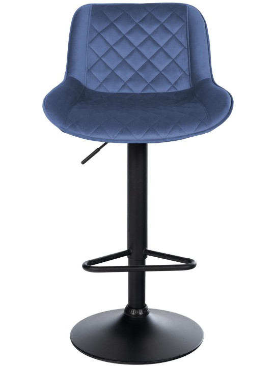 Sæt med 2 barstole Kasson velvet, blå Sæt med 2 barstole Kasson velvet, blå
