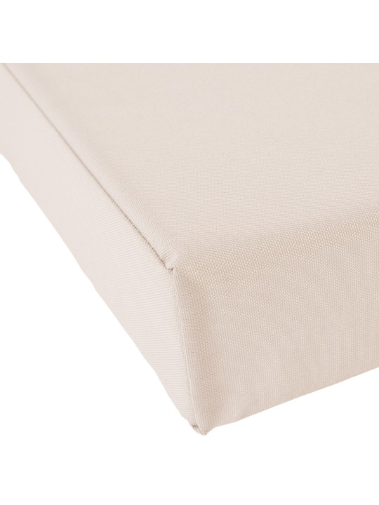 Joyce gyngebænk med sædehynde 220 cm + teak, creme