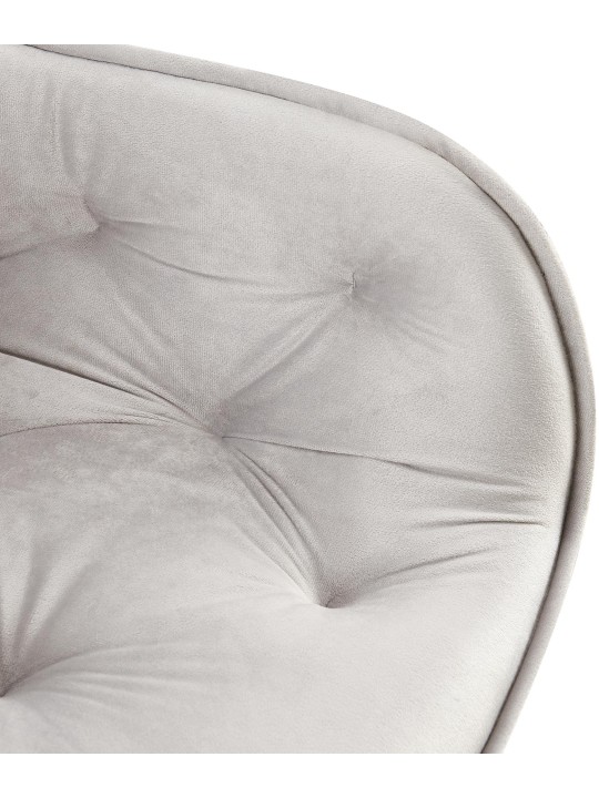 Sæt med 2 spisestuestole Antigo velvet, grå