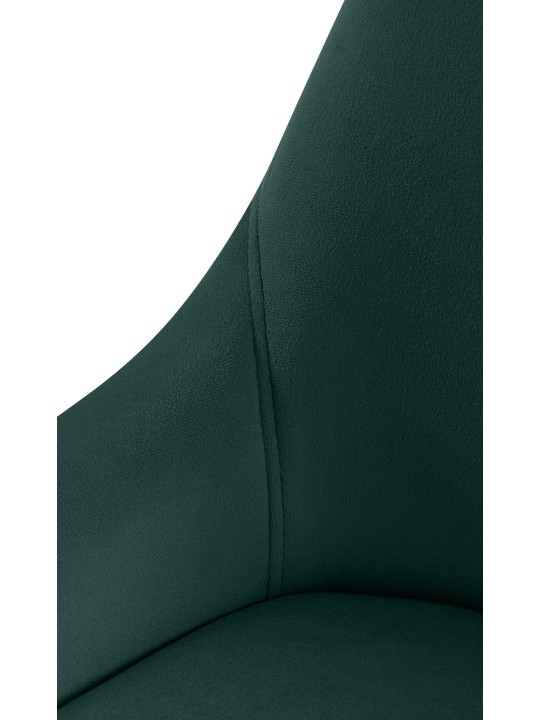 Sæt med 2 spisestuestole Elmira velvet, grøn