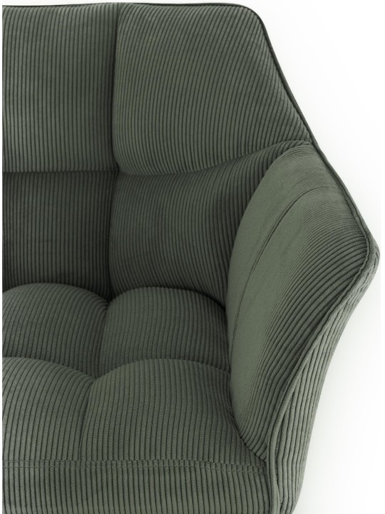 Barstol Damaso W Cord, grøn