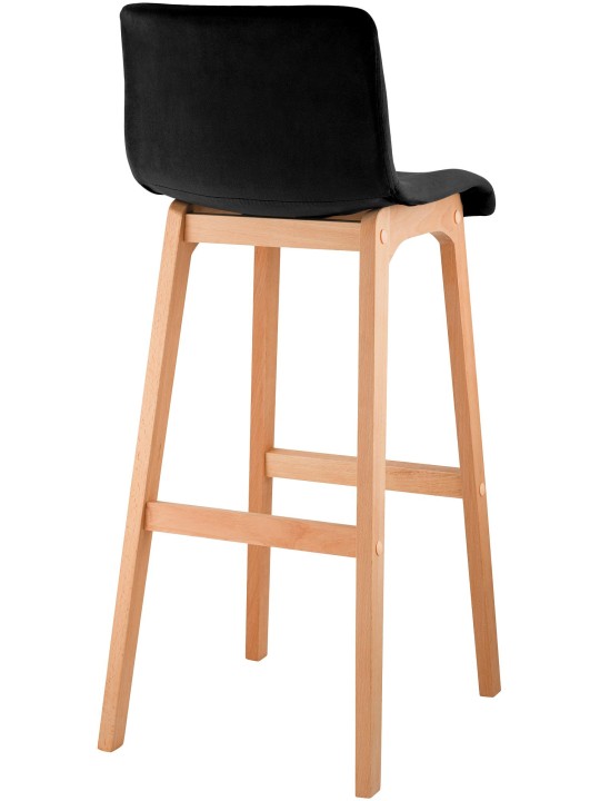 Barstol Hoover Velvet Natura, sort