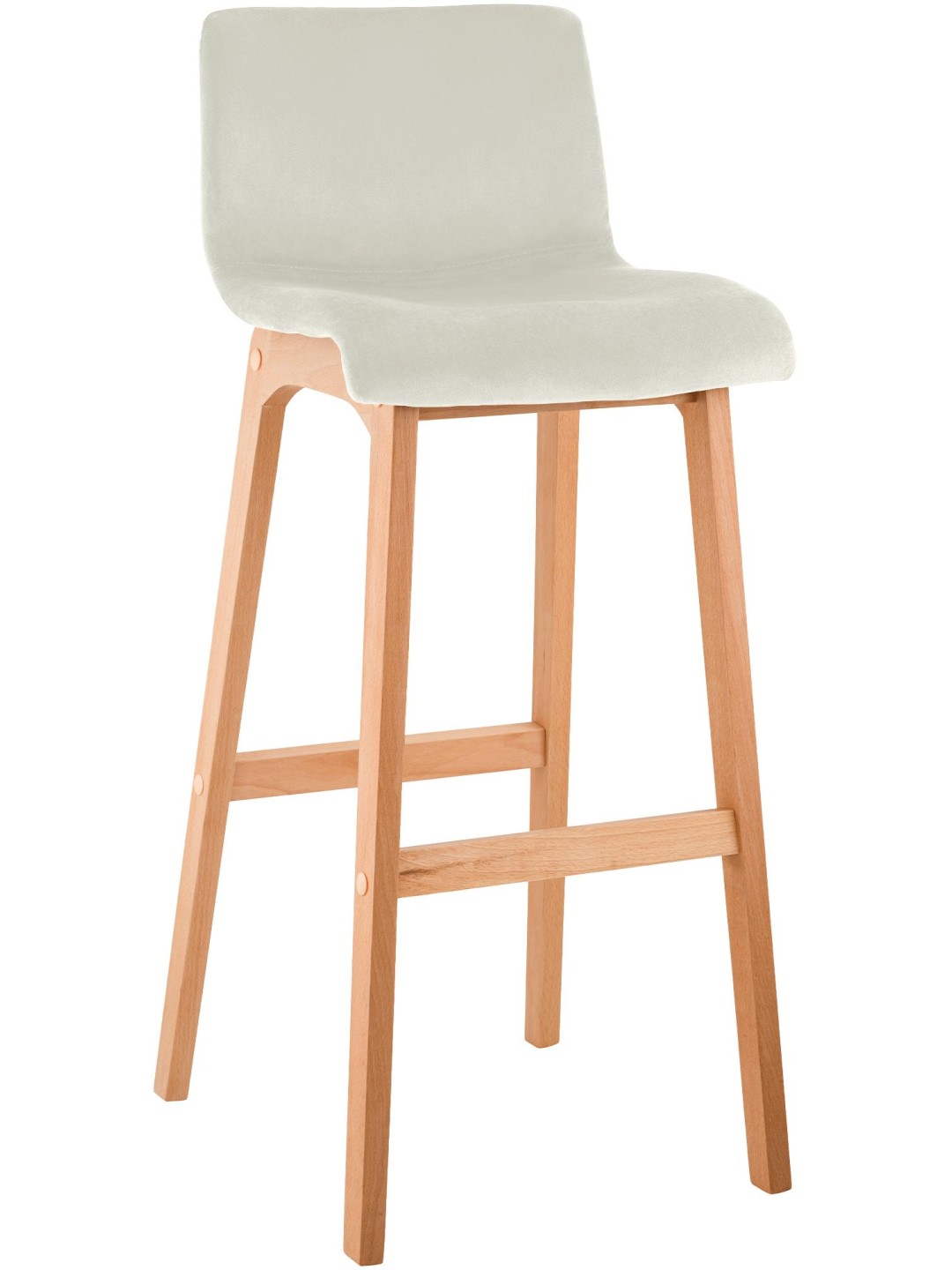 Barstol Hoover Velvet Natura, creme
