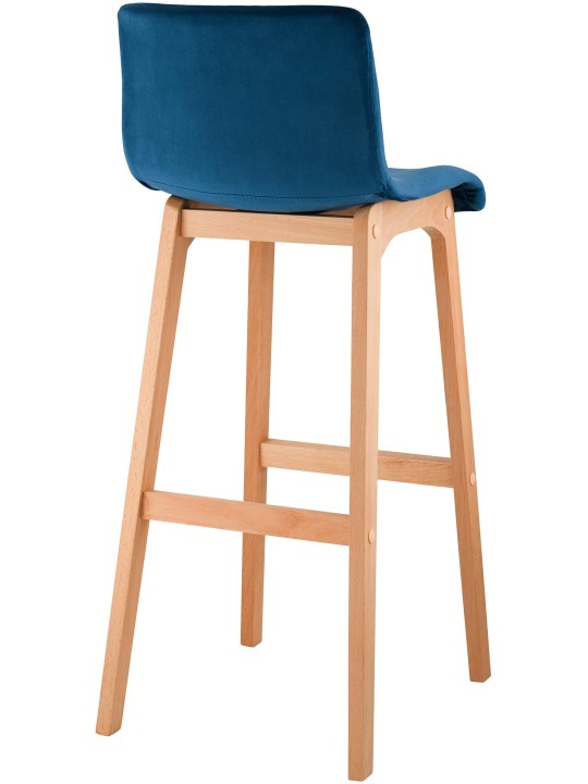 Barstol Hoover Velvet Natura, blå