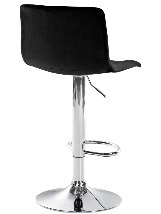 Barstol Hoover velvet C, sort