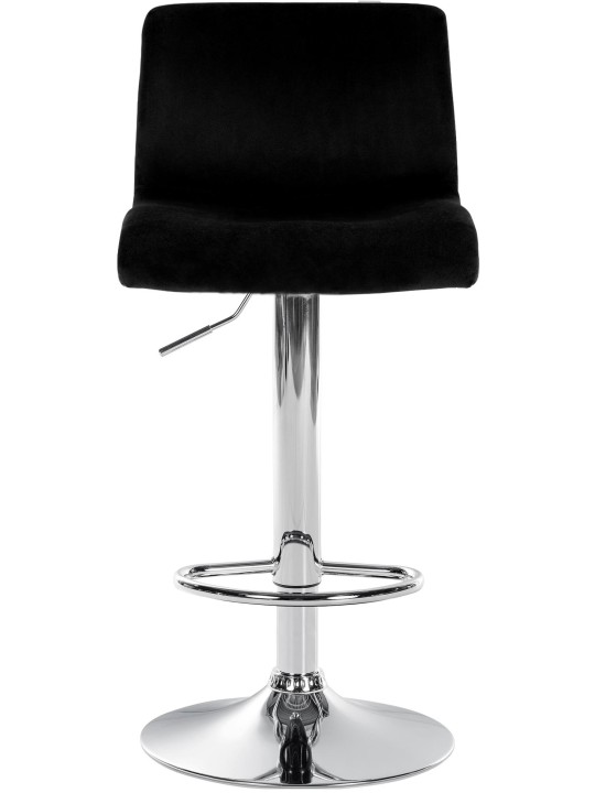 Barstol Hoover velvet C, sort