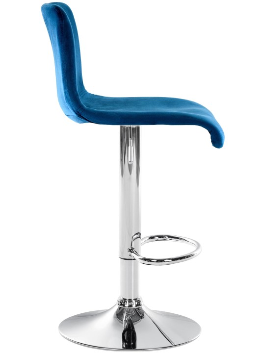 Barstol Hoover velvet C, blå
