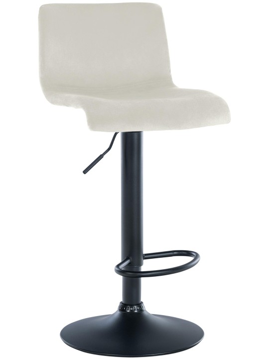 Barstol Hoover fløjl B, creme