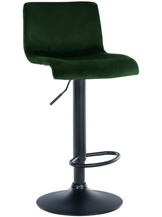 Barstol Hoover fløjl B, grøn