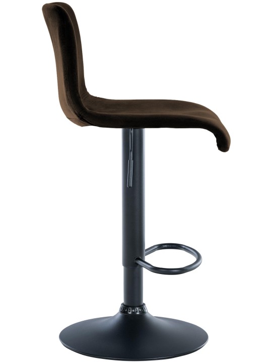 Barstol Hoover fløjl B, brun