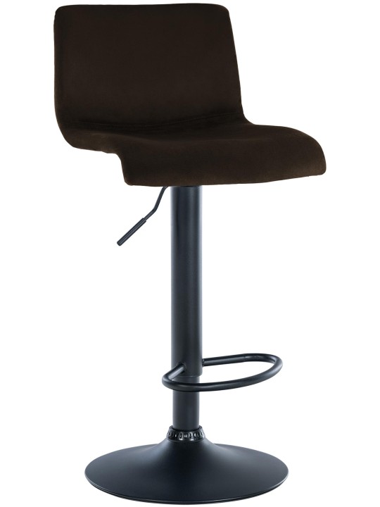 Barstol Hoover fløjl B, brun