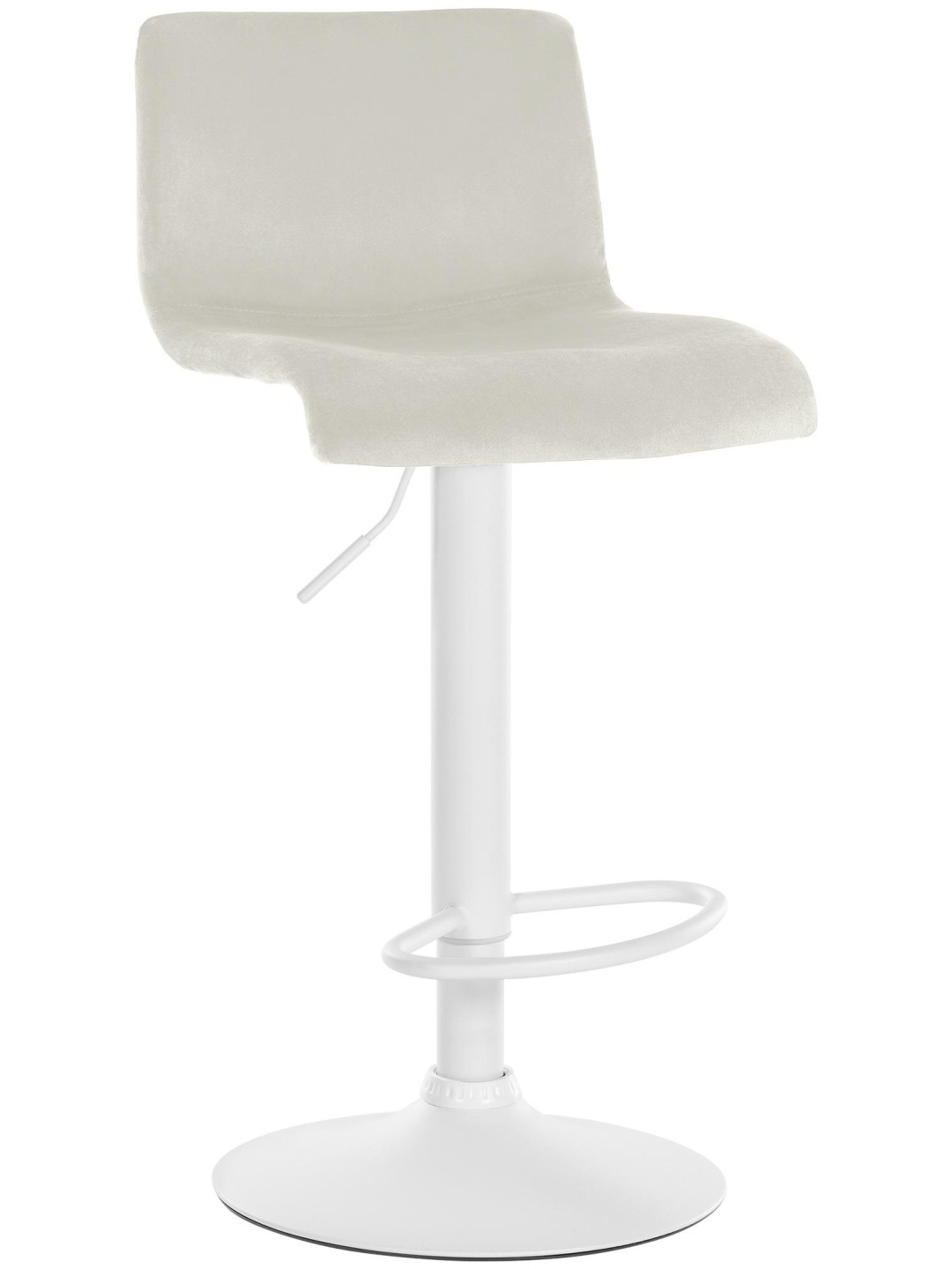 Barstol Hoover fløjl W, creme