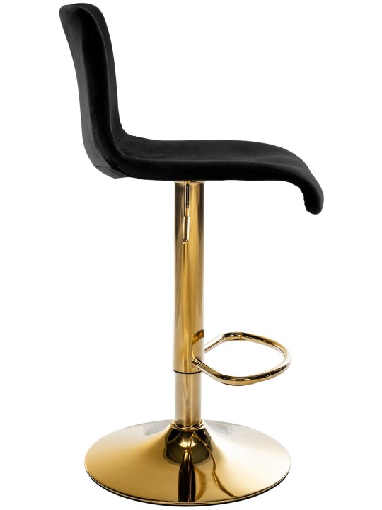 Barstol Hoover velvet G, sort