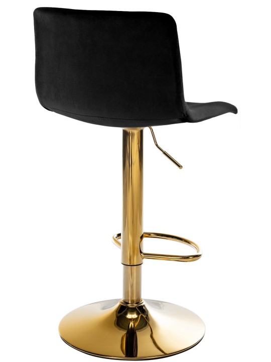 Barstol Hoover velvet G, sort