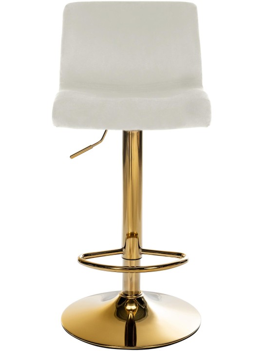 Barstol Hoover velvet G, creme