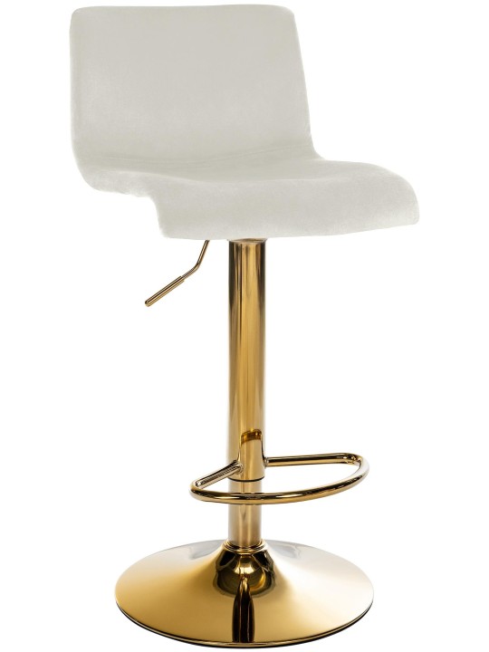 Barstol Hoover velvet G, creme