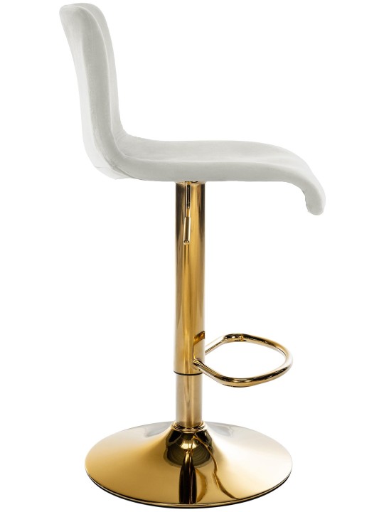 Barstol Hoover velvet G, creme