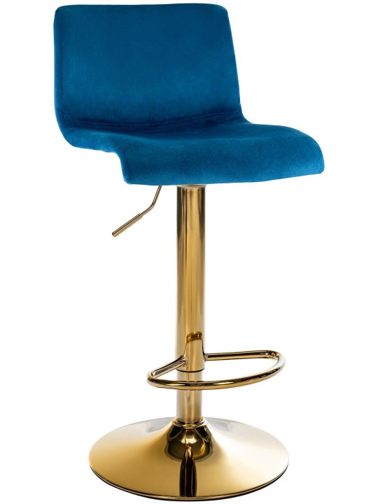 Barstol Hoover velvet G, blå