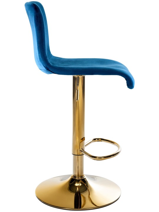 Barstol Hoover velvet G, blå