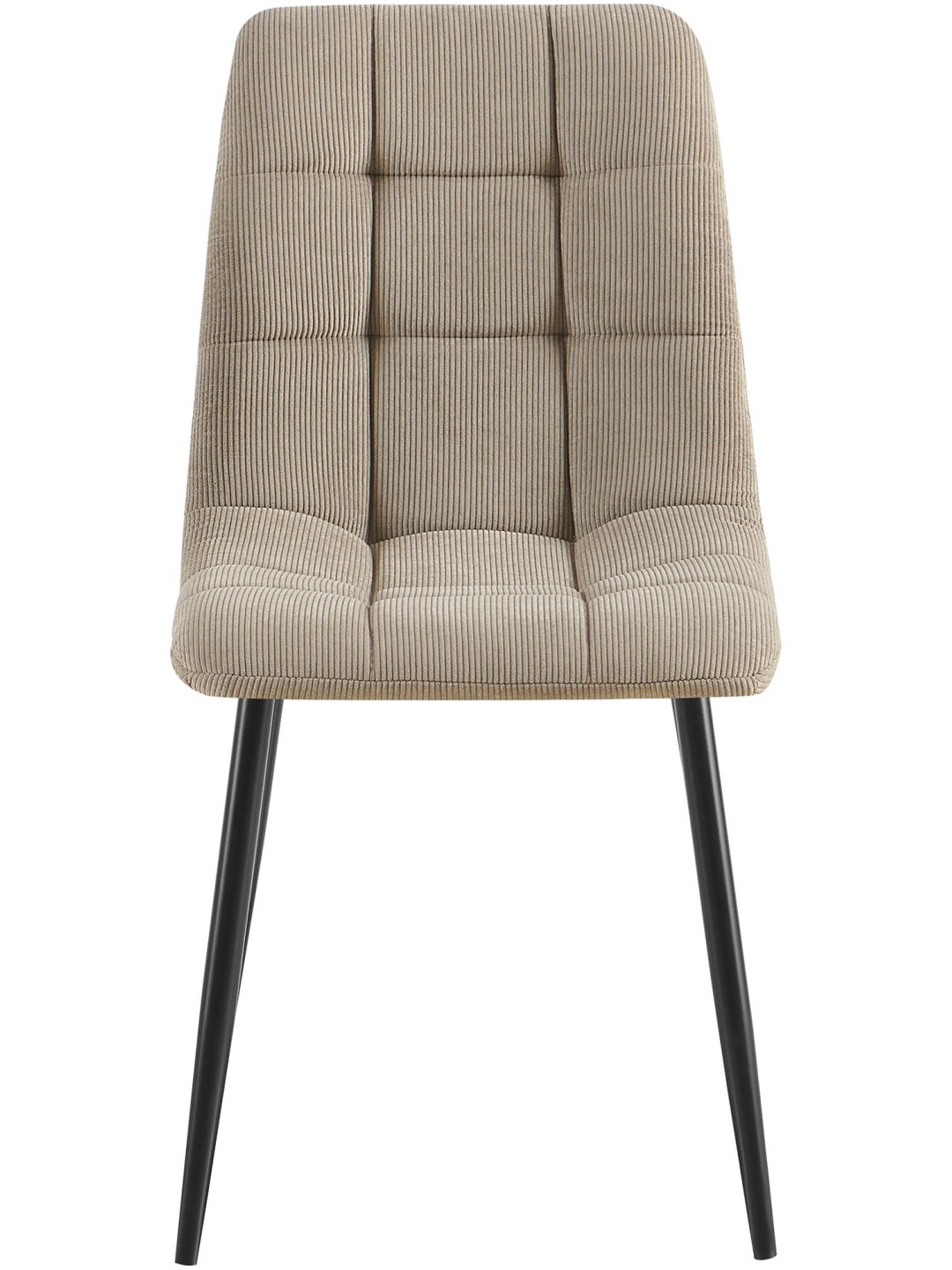 Sæt med 2 spisestuestole Antibes Cord, taupe