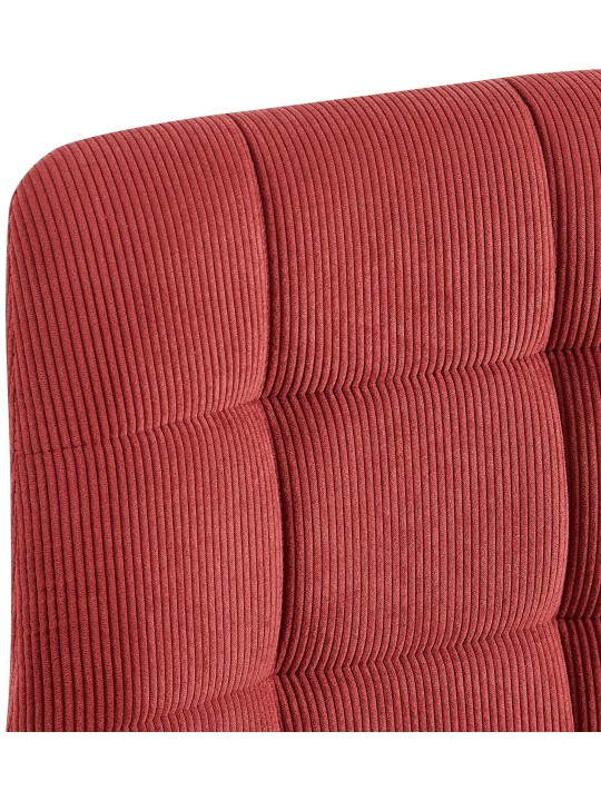 Sæt med 2 spisestuestole Antibes Cord, bordeaux