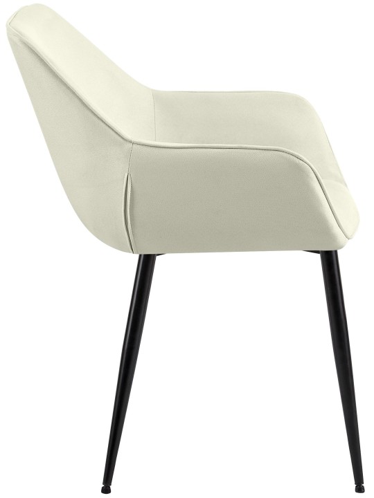 Spisestuestol Vessa stof, creme