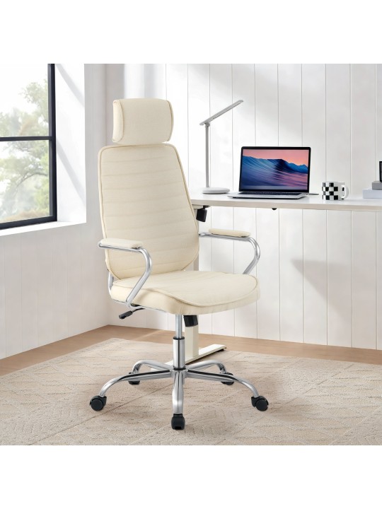 Kontorstol Rako stof, creme
