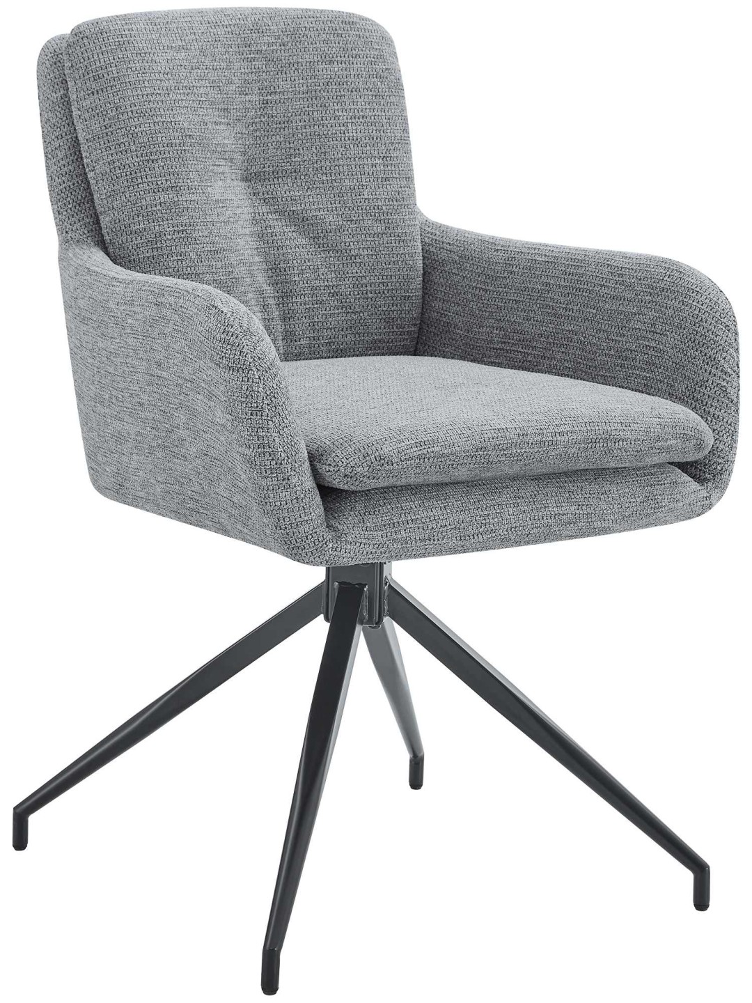 Spisestuestol Pickett stof, grå