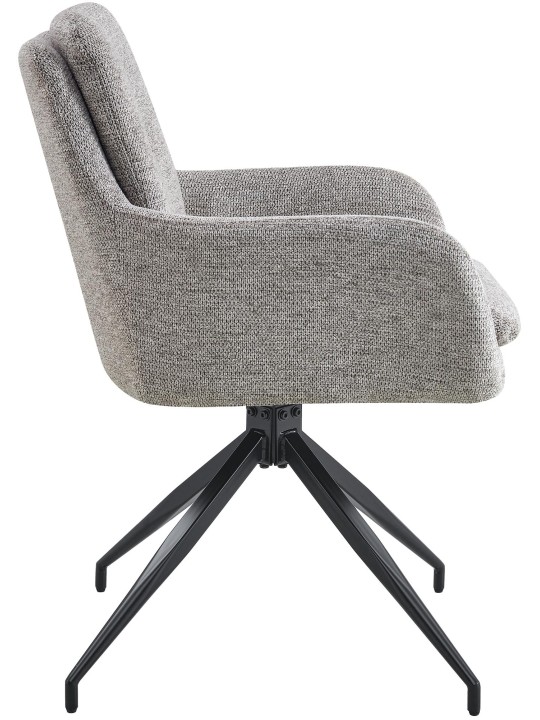 Sæt med 2 spisestuestole Pickett stof, taupe