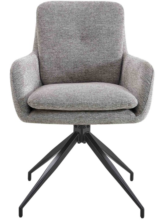 Sæt med 2 spisestuestole Pickett stof, taupe