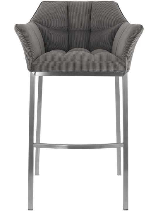 Barstol Damaso E Cord med 4 fods stel, taupe