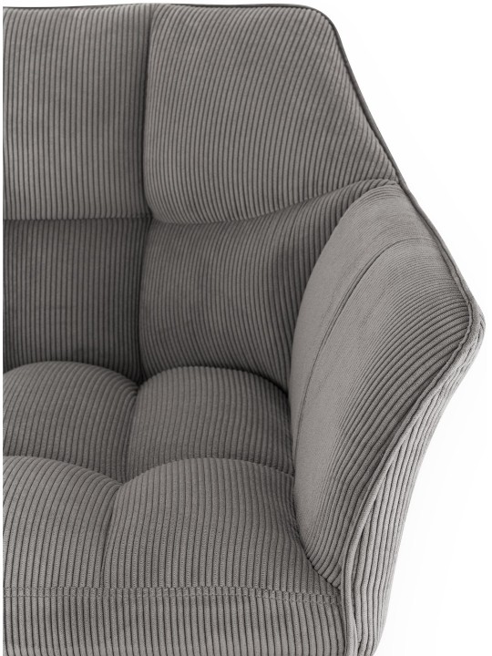 Barstol Damaso B Cord med 4 fods stel, taupe