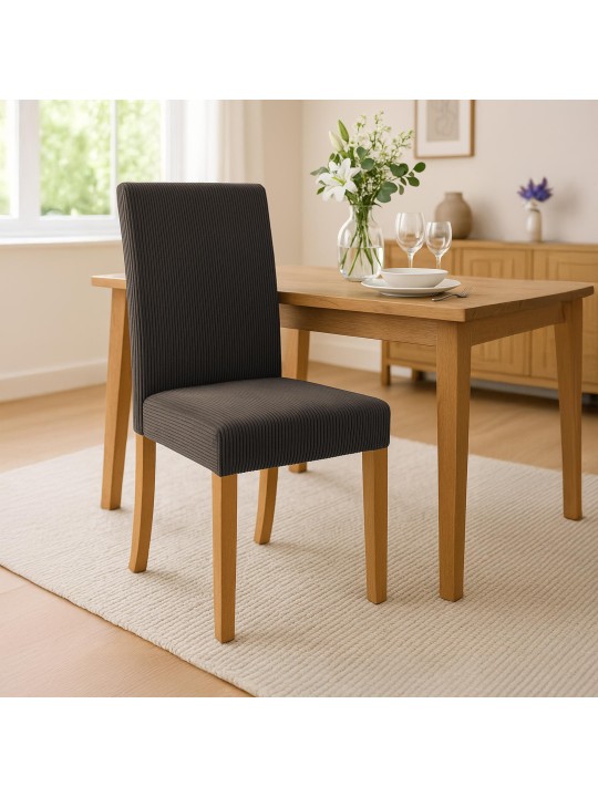 Spisestuestol Ina Cord antik lys, brun
