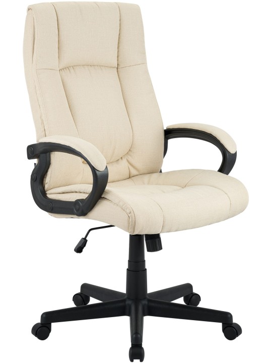 Kontorstol XL Sparta stof, creme