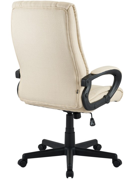 Kontorstol XL Sparta stof, creme