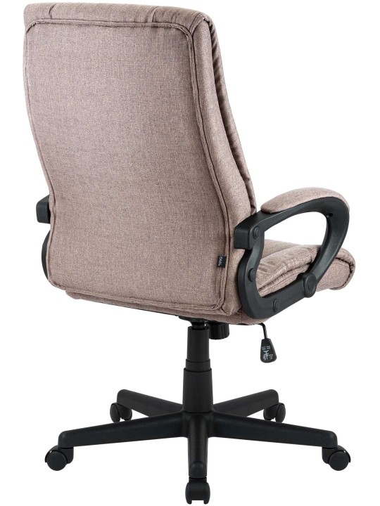 Kontorstol XL Sparta stof, taupe