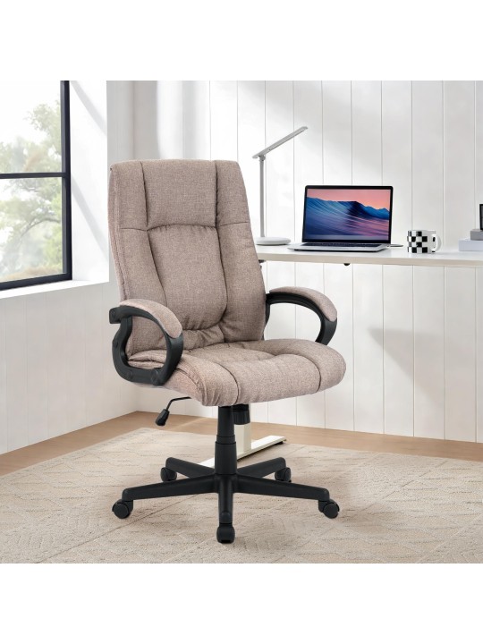 Kontorstol XL Sparta stof, taupe