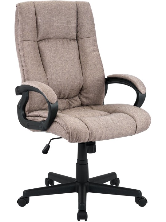 Kontorstol XL Sparta stof, taupe