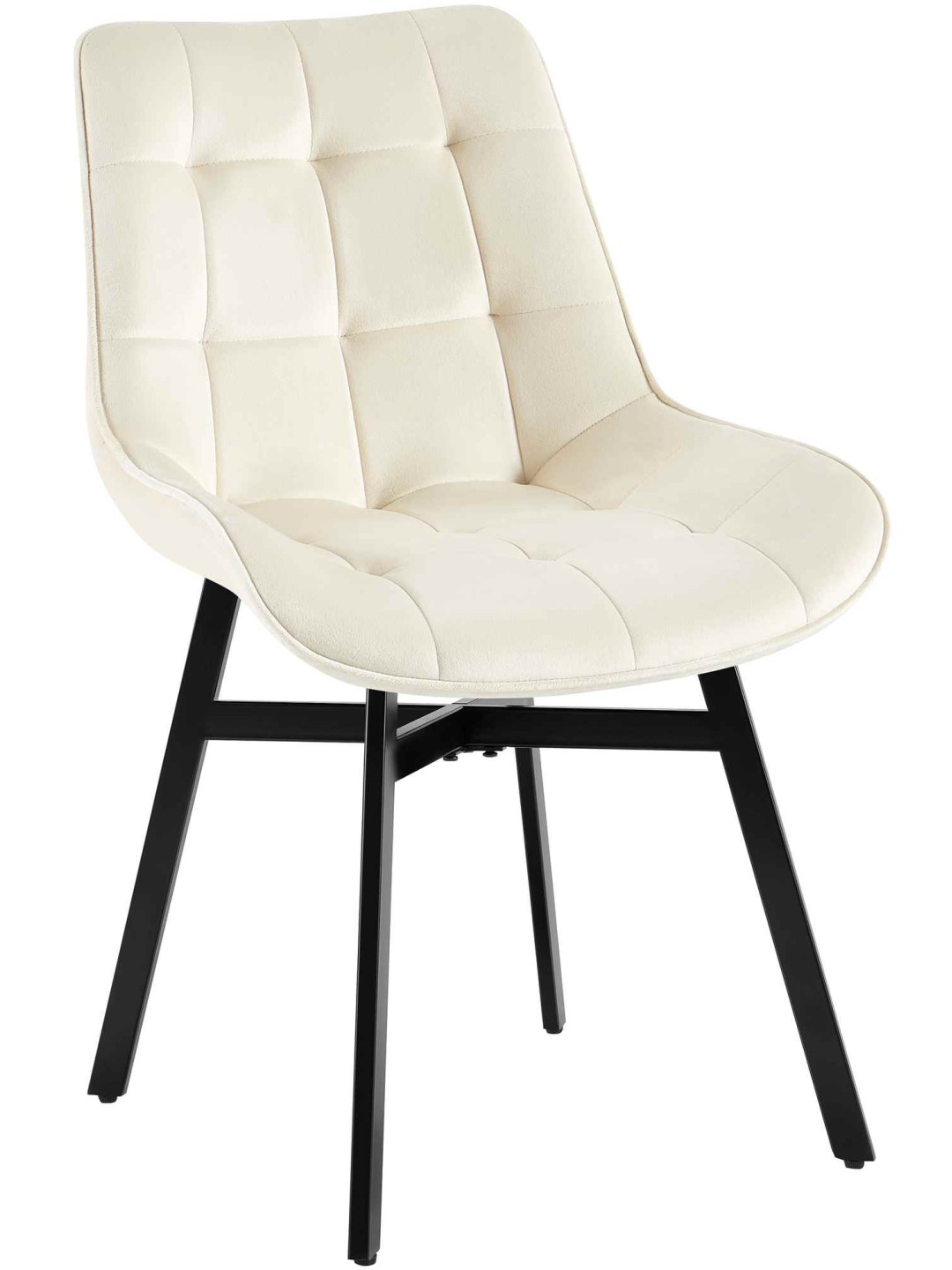 Stol Colby Velvet, creme