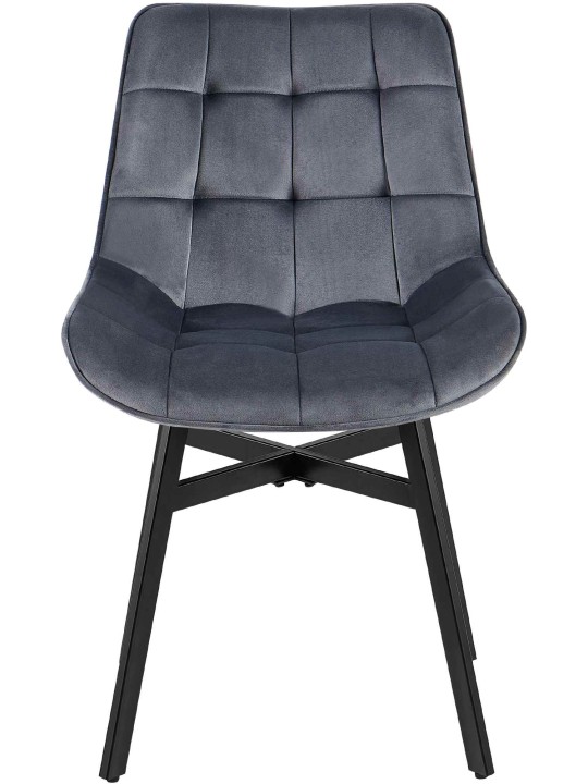 Stol Colby Velvet, mørkegrå Stol Colby Velvet, mørkegrå