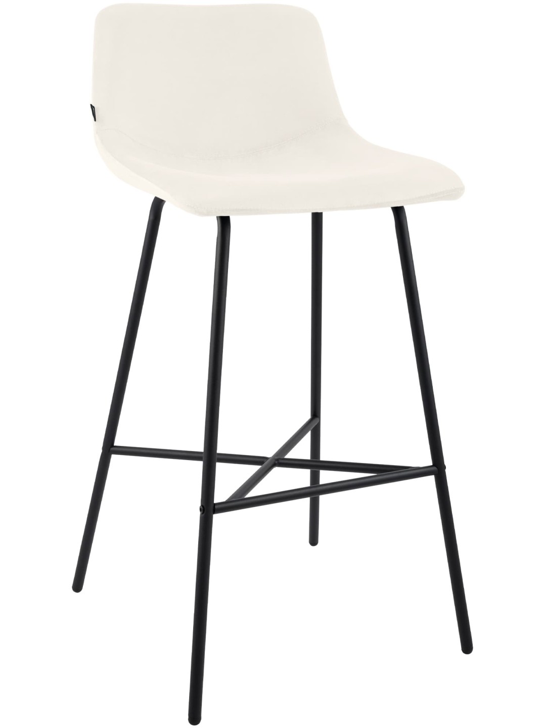 Barstol Altona fløjl, creme